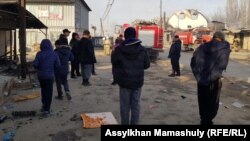 Жанжалдан кейінгі Масанчи ауылы. Жамбыл облысы, Қордай ауданы, 8 ақпан 2020 жыл.