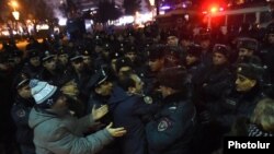 Акция протеста с требованием выдать Пермякова армянским правоохранителям, Гюмри, 15 января 2015 г․