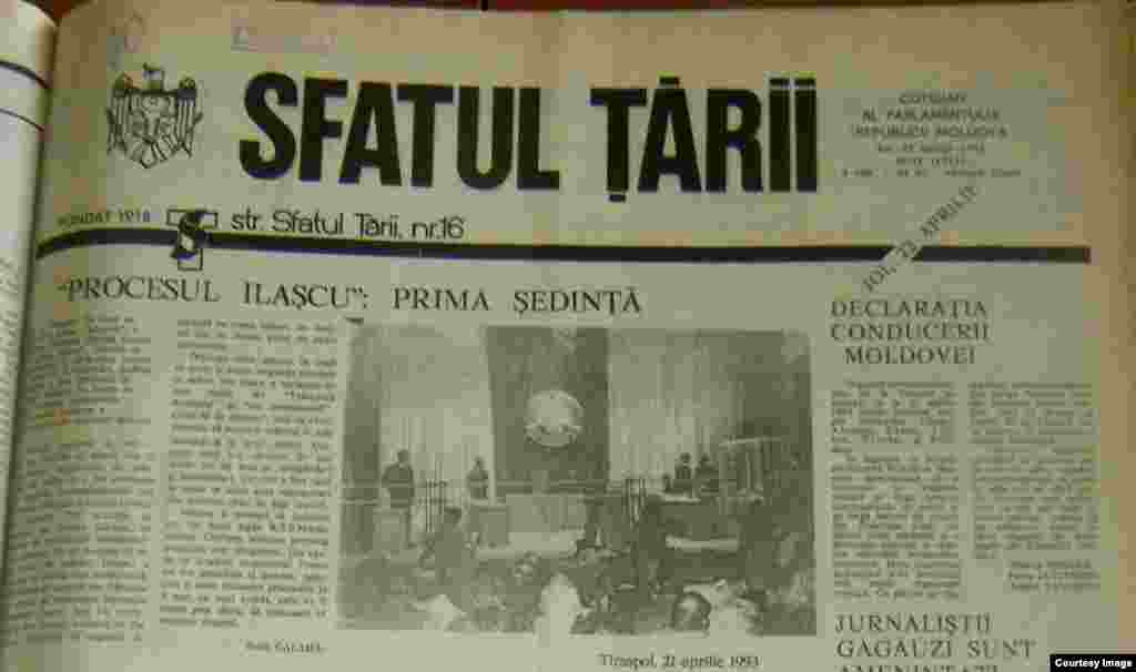 "Sfatul Ţării", 22 aprilie 1993, procesul grupului Ilaşcu