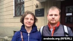 Берасьцейскія актывісты Паліна і Андрэй Шарэнды 