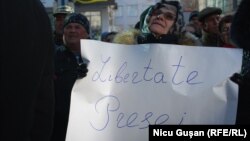 Acțiune în sprijinul libertății presei la Chișinău, 2017