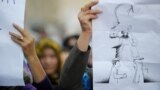 په کابل کې پر ښځو د تاوتریخوالي ضد یوه لاریون انځور