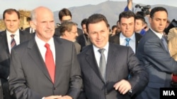 Премиерите на Македонија и Грција 