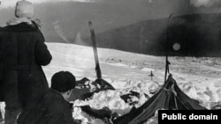 Палатка группы Дятлова 26 февраля 1959