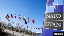 A NATO központja Brüsszelben, Belgiumban 2023. április 4-én