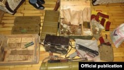 Armenia - A photograph of what the National Security Service called an ammunition cache found in a Yerevan apartment, 5Aug2016