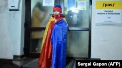 Sediul PAS din Chișinău, 16 noiembrie 2020.