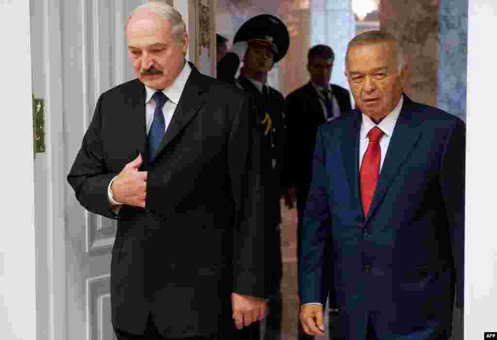 Александр Лукашенко и Ислам Каримов.