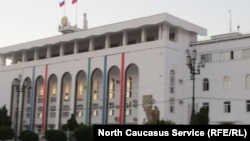 Daghestan - Makhachkala, central square, White House 