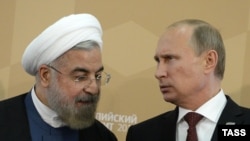 واکنش منفی حسن روحانی (چپ) به همه‌پرسی استقلال کردستان عراق این بار در گفت‌وگو با ولادیمیر پوتین مطرح شده است.